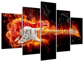 Kép - Gitár a lángokban (150x105 cm)
