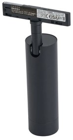 Modern fekete spotlámpa 1 fázisú sínrendszerhez GU10 35mm - Slimline Uzzy