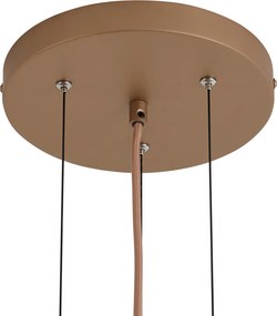 Retro függőlámpa sötét bronz borostyánszínű üveggel - Barb