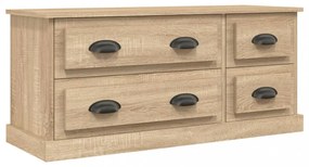 sonoma tölgyszínű szerelt fa TV-szekrény 100x35,5x45 cm