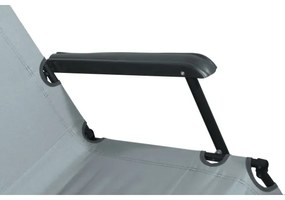 Összecsukható állítható szék szürke/fekete