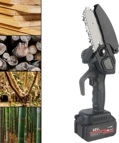 Akkus mini kézifűrész 8″ MDHL M677 + 21 V-os akkumulátor + praktikus koffer + tartozékok