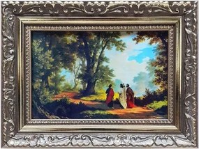 Vászonkép 10x15cm Út Emausba díszkeret