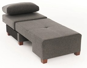 3 személyes kanapéágy Perenna Linen - Antracit
