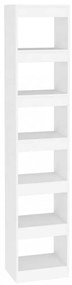 fehér térelválasztó könyvszekrény 40 x 30 x 198 cm