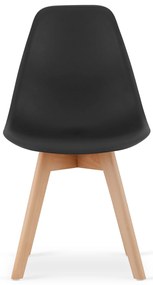 4 db-os KITO fekete étkezőszék készlet