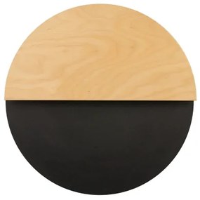 LED fali lámpa LUNA LED/7W/230V átm. 36 cm fekete/bézs