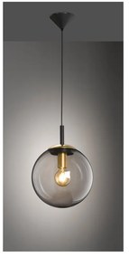 Fekete függőlámpa üveg búrával Dini – Fischer &amp; Honsel