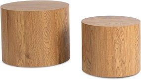 Dohányzóasztal szett Tölgy színben. LEILA