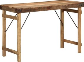 vidaXL Étkezőasztal Barna 110 x 55 x 76 cm tömör újrahasznosított fa