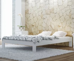 AMI nábytek Adéla ágy tömör fenyő 120x200cm fehér