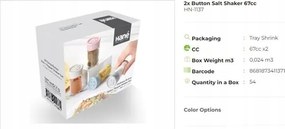 Fűszertartó doboz adagolóval 67cc