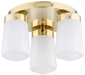 Argon 6165 - Felületre szerelhető csillár PASADENA 3xE27/15W/230V arany/fehér