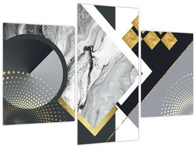 Kép - Texturális kollázs (90x60 cm)