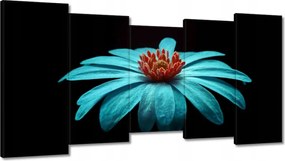 Vászonkép 150x80 Türkiz virág
