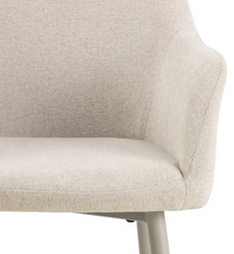 MAZZONI EXPORT VERA Bézs (Apia 453 szövet) / bézs váz - MODERN KÁRPITOZOTT CHENILLE  KAGYLÓSZÉK LOFT STÍLUSÚ NAPPALIBA/ÉTKEZŐBE