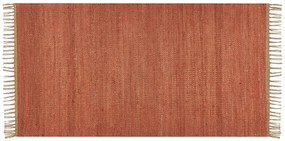 Piros jutaszőnyeg 80 x 150 cm LUNIA Beliani