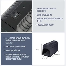 Elektromos egér, rovar és patkányirtó RAM-MD150