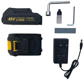 Nagy HAYAMI HA-1008-1 3 az 1-ben AKU készlet - fűrész + metszőolló + hosszabbító rúd 2,4 m