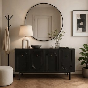 Komoda MARLEN 155 cm Czarna