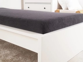 Frottír lepedő kiságyba EXCLUSIVE 60x120 cm antracit