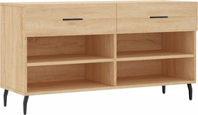 vidaXL sonoma tölgy színű szerelt fa cipőpolc 102x35x55 cm