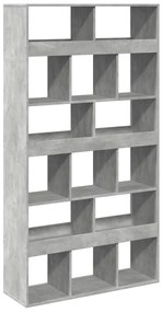 betonszürke szerelt fa térelválasztó 100 x 33 x 187,5 cm