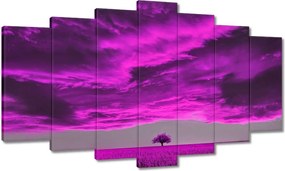 Festmények 140x80 Lila tájkép