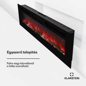 Galeras Smart Intelligens elektromos kandalló, 2 hőmérséklet beállítás, 16 - 30°, LED lángillúzió, IOT csatlakozási lehetőség