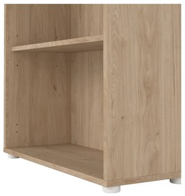 Natúr színű könyvespolc tölgyfa dekorral 80x205 cm Sign – Tvilum