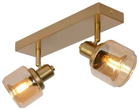 Lucide 77979/02/02 - Spotlámpa BJORN 2xE14/40W/230V arany