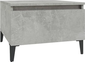 vidaXL betonszürke szerelt fa dohányzóasztal 90x49x45 cm