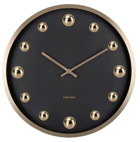 Karlsson 5971BK design falióra fekete, 35 cm átmérővel