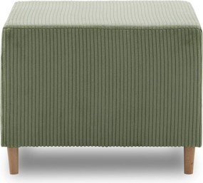 Fireze puff, kordbársony, zöld