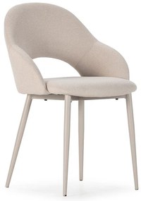 Bézs kárpitozott étkezőszék szett 2 db-os Lia – Marckeric