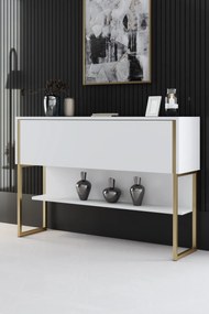 Komód Luxe - Gold, White