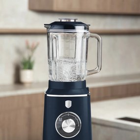 BerlingerHaus Turmixgép 1,5 L-es mércés edzett üvegkancsóval (1000 W) matt kék