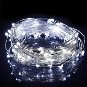 Karácsonyi fényfüzér 50 LED, hideg fehér