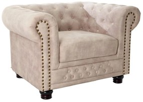 Design fotel Chesterfield pezsgő bársony