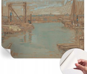 Mosható öntapadós fotótapéta étkezőbe Kikötői kilátás 312x219 cm