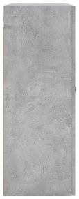 2 db betonszürke faliszekrény 69,5 x 34 x 90 cm