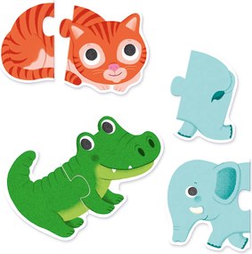 Párosító puzzle - Állatos, 20 db-os - Animals