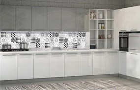 Fotótapéta Geometrikus Virágok és négyzetek Sakktábla 250x60 +ragasztó