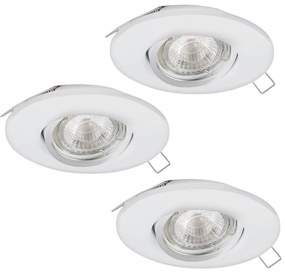 Eglo 95895 - KÉSZLET 3x LED Függesztett mennyezeti lámpa PENETO 1 1xGU10-LED/3W/230V