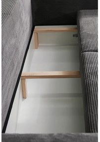 Extra tágas kanapé, szürke/világosszürke/bézs, GILEN BIG SOFA