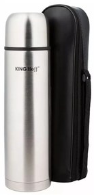 Kinghoff termosz / utazóbögre tartóval 750ml - inox (KH-4053)
