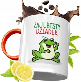 Narancssárga Bögre Nagypapának Ajándék fényképes nyomtatással