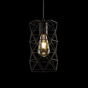RENDL ILUSIA závěsná černá 230V LED E27 15W
