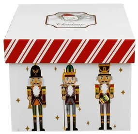 Karácsonyi porcelán csésze aljjal szett diótörős díszdobozban Christmas Nutcracker