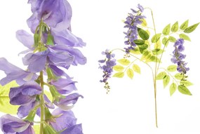 Mesterséges virág Wisteria ág 55cm 20420BL